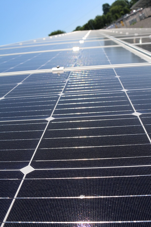 Closeup Photograph of solar panels